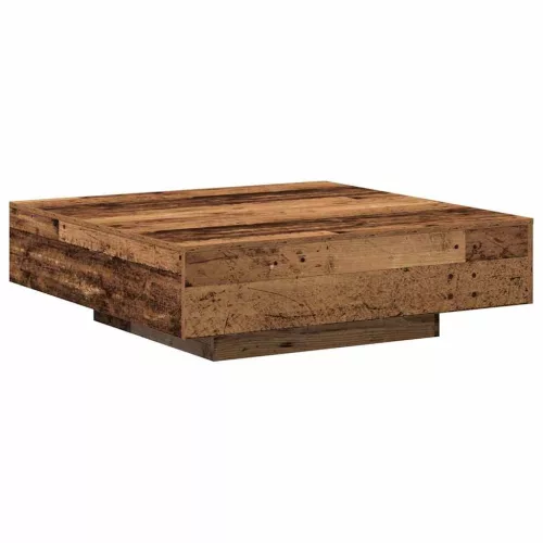 vidaXL Dohányzóasztal Öreg fa 100 x 100 x 31 cm