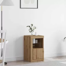 vidaXL LED tálaló Artisan tölgy 41 x 37 x 67 cm Faanyag