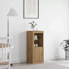 vidaXL LED tálaló Artisan tölgy 41 x 37 x 100 cm Faanyag