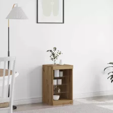 vidaXL LED tálaló Artisan tölgy 41 x 37 x 67 cm Faanyag