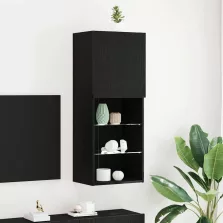   vidaXL TV szekrény garnitúra Fekete tölgy 40,5 x 30 x 102 cm Faanyag