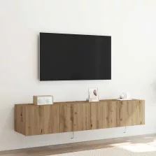   vidaXL TV Fali Szekrény 2 pcs Artisan tölgy 80 x 35 x 31 cm Faanyag