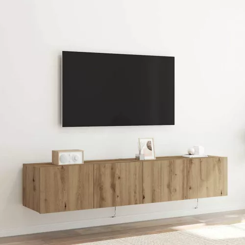 vidaXL TV Fali Szekrény 2 pcs Artisan tölgy 80 x 35 x 31 cm Faanyag