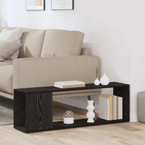 vidaXL TV szekrény garnitúra Fekete 100 x 24 x 63 cm Faanyag
