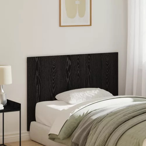 vidaXL Ágy Fejtámla Fekete Tölgy 120x1,5x80 cm Műszakilag kidolgozott Fa