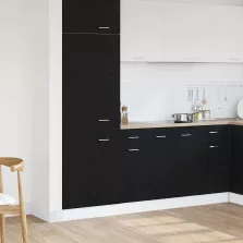   vidaXL Fiókos alsó szekrény Musta tammi 30 x 46 x 81.5 cm Faanyag