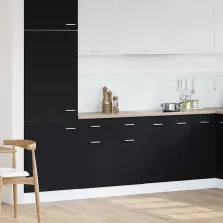   vidaXL Fiókos szekrény Riga Musta tammi 80 x 46 x 81,5 cm Faanyag