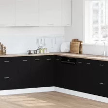   vidaXL Sarok Alsó Szekrény Riga Musta tammi 75,5 x 75,5 x 81,5 cm