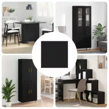   vidaXL Öntapadó csavar borító 12 pcs Fekete Ø 20 x 0,5 mm