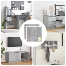   vidaXL Öntapadó csavar borító 2 pcs Szürke Sonoma Ø 20 x 0,5 mm