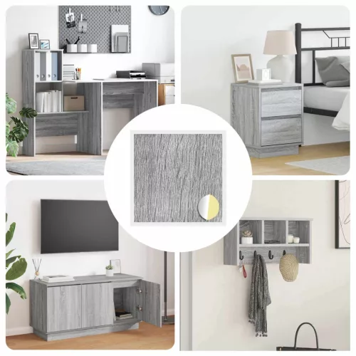 vidaXL Öntapadó csavar borító 12 pcs Szürke Sonoma Ø 20 x 0,5 mm