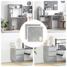   vidaXL Öntapadó csavar borító 2 pcs Beton Szürke Ø 20 x 0,5 mm