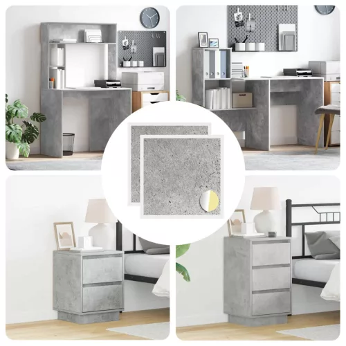 vidaXL Öntapadó csavar borító 2 pcs Beton Szürke Ø 20 x 0,5 mm