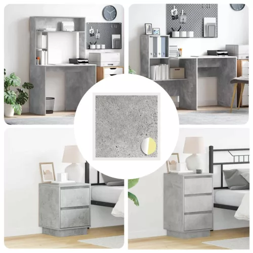 vidaXL Öntapadó csavar borító 12 pcs Beton Szürke Ø 20 x 0,5 mm