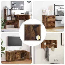   vidaXL Öntapadó csavar borító 12 pcs Füstölt tölgy Ø 20 x 0,5 mm