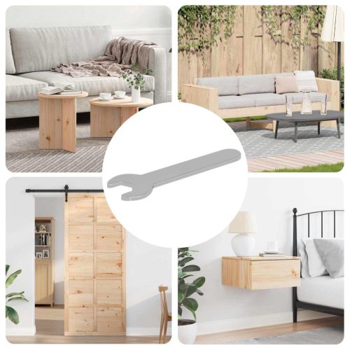 vidaXL Spanner / kígyószem 12 pcs Ezüst 10 mm Vas