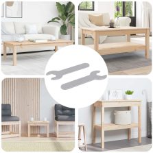 vidaXL Spanner / kígyószem 2 pcs Ezüst 13 mm Vas