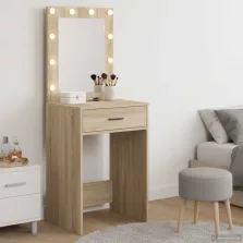   vidaXL Öltözködőasztal fiókkal Sonoma tölgy 50 x 41 x 135 cm Faanyag