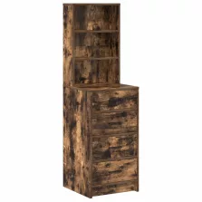   vidaXL Magasfiú fiókkal Füstölt tölgy 40 x 41 x 135 cm Faanyag