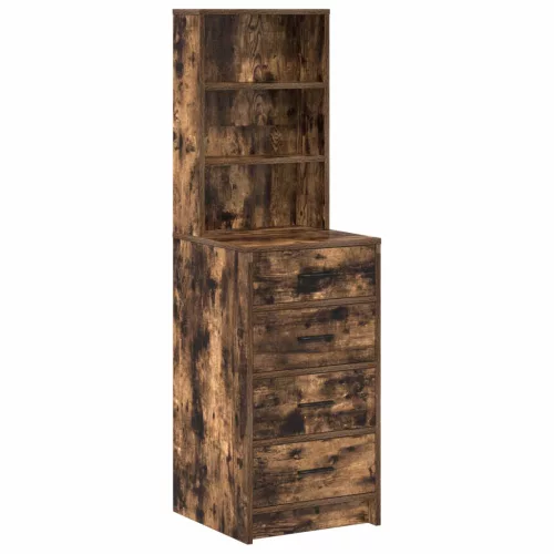 vidaXL Magasfiú fiókkal Füstölt tölgy 40 x 41 x 135 cm Faanyag