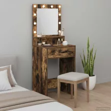   vidaXL Öltözködőasztal fiókkal Füstölt tölgy 50 x 41 x 135 cm Faanyag