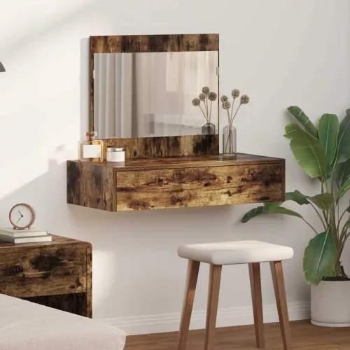 vidaXL Öltözködőasztal fiókkal tárolóval Barna 83 x 40 x 70 cm Faanyag