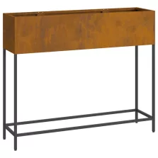   vidaXL emelt kerti ültető 100x26x82 cm időjárásálló acél