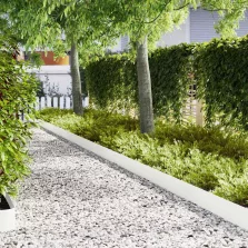 vidaXL Fűszegélyezés 30 pcs Fehér 100 x 0.05 x 20 cm