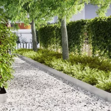   vidaXL Fűszegélyezés 30 pcs Ezüst 100 x 0.05 x 20 cm Rozsdamentes acél