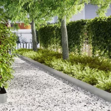   vidaXL Fűszegélyezés 20 pcs Ezüst 100 x 0.05 x 20 cm Horganyzott acél