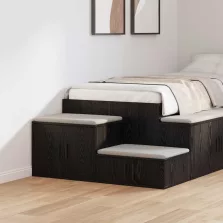   vidaXL Tárolószekrény 2 pcs Fekete tölgy 127 x 41 x 40 cm Faanyag