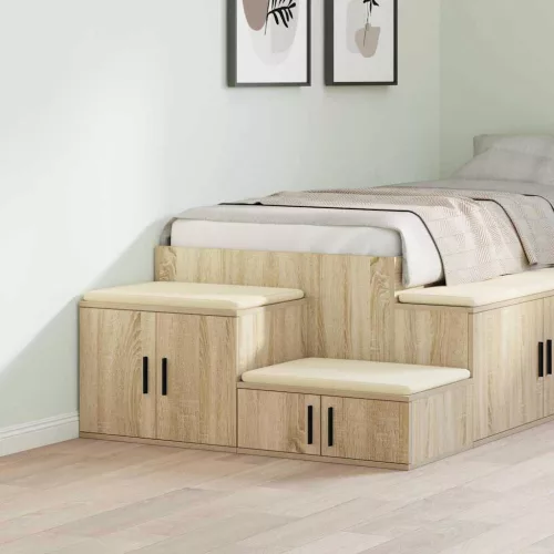 vidaXL Tárolószekrény 2 pcs Sonoma tölgy 127 x 41 x 40 cm Faanyag