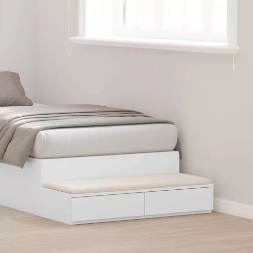 vidaXL Ágyfiókok fiókkal Fehér 90 x 36,5 x 16,5 cm Faanyag