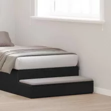   vidaXL Ágyfiókok fiókkal Fekete tölgy 90 x 36,5 x 16,5 cm Faanyag