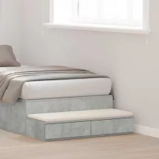   vidaXL Ágyfiókok fiókkal Beton Szürke 75 x 36,5 x 16,5 cm Faanyag