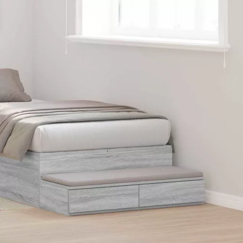 vidaXL Ágyfiókok fiókkal Szürke Sonoma 75 x 36,5 x 16,5 cm Faanyag