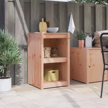   vidaXL Konyhaszekrény polcokkal Barna 55 x 55 x 92 cm tömör duglászfa