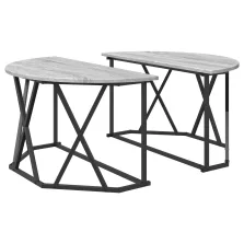   vidaXL Szürke Sonoma Dohányzóasztal 80x80x42 cm Mérnöki fafeldolgozásból készült