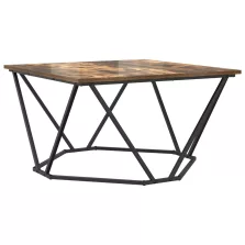   vidaXL Dohányzóasztal Füstölt Tölgy 80x80x45 cm Műgyanta