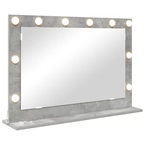 vidaXL pipere tükör Beton szürke Üveg 80 x 55 x 18 cm Tükör
