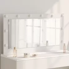   vidaXL Toalett Tükör Fehér 100 x 55 x 18 cm Üveg és mérnöki fa