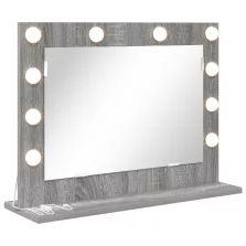   vidaXL pipere tükör Szürke Sonoma MDF, Üveg 60 x 45 x 18 cm Pipere tükör