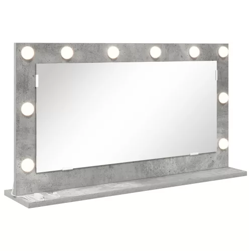 vidaXL pipere tükör Beton szürke Beton 80 x 45 x 18 cm Tükör