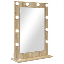   vidaXL piperetükör Sonoma tölgy MDF, Üveg 70 x 50 x 18 cm Tükör