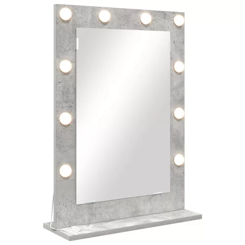 vidaXL pipere tükör Beton szürke Beton 70 x 50 x 18 cm Tükör