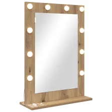   vidaXL Pipere Tükör Kézműves tölgy Fa 70 x 50 x 18 cm Pipere Tükör