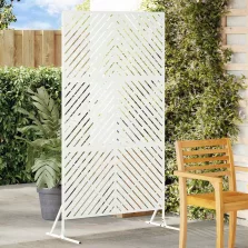   vidaXL Magánszféra Képernyő Fehér 100 x 50 x 180 cm Acél