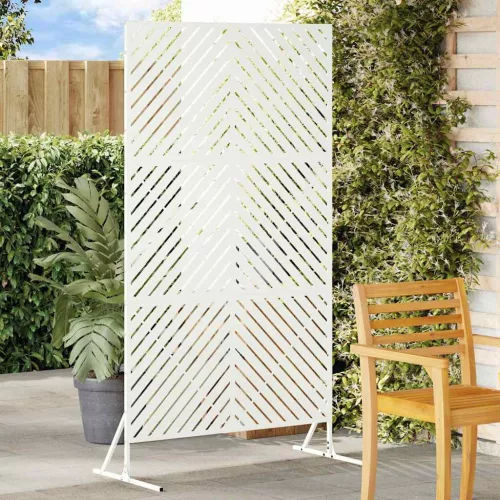 vidaXL Magánszféra Képernyő Fehér 100 x 50 x 180 cm Acél