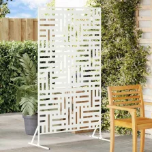   vidaXL Magánszféra Képernyő Fehér 100 x 50 x 180 cm Acél