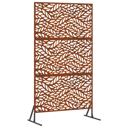vidaXL Magánszféra Képernyő Szürke 100 x 50 x 180 cm Időjárásálló acél